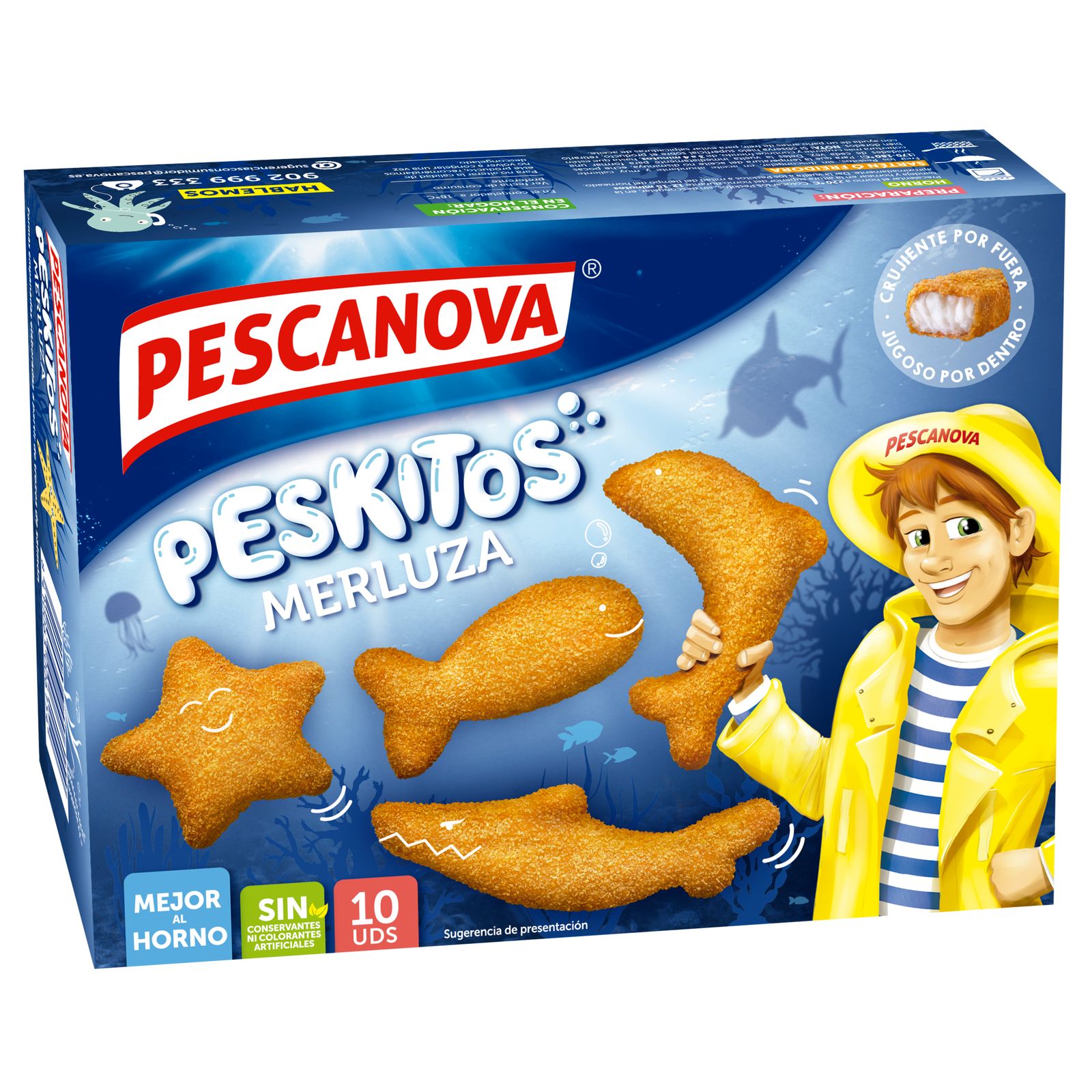 PESKITOS MERLUZ PESCANOVA EMPANADA 400G | La tienda Online de Unide