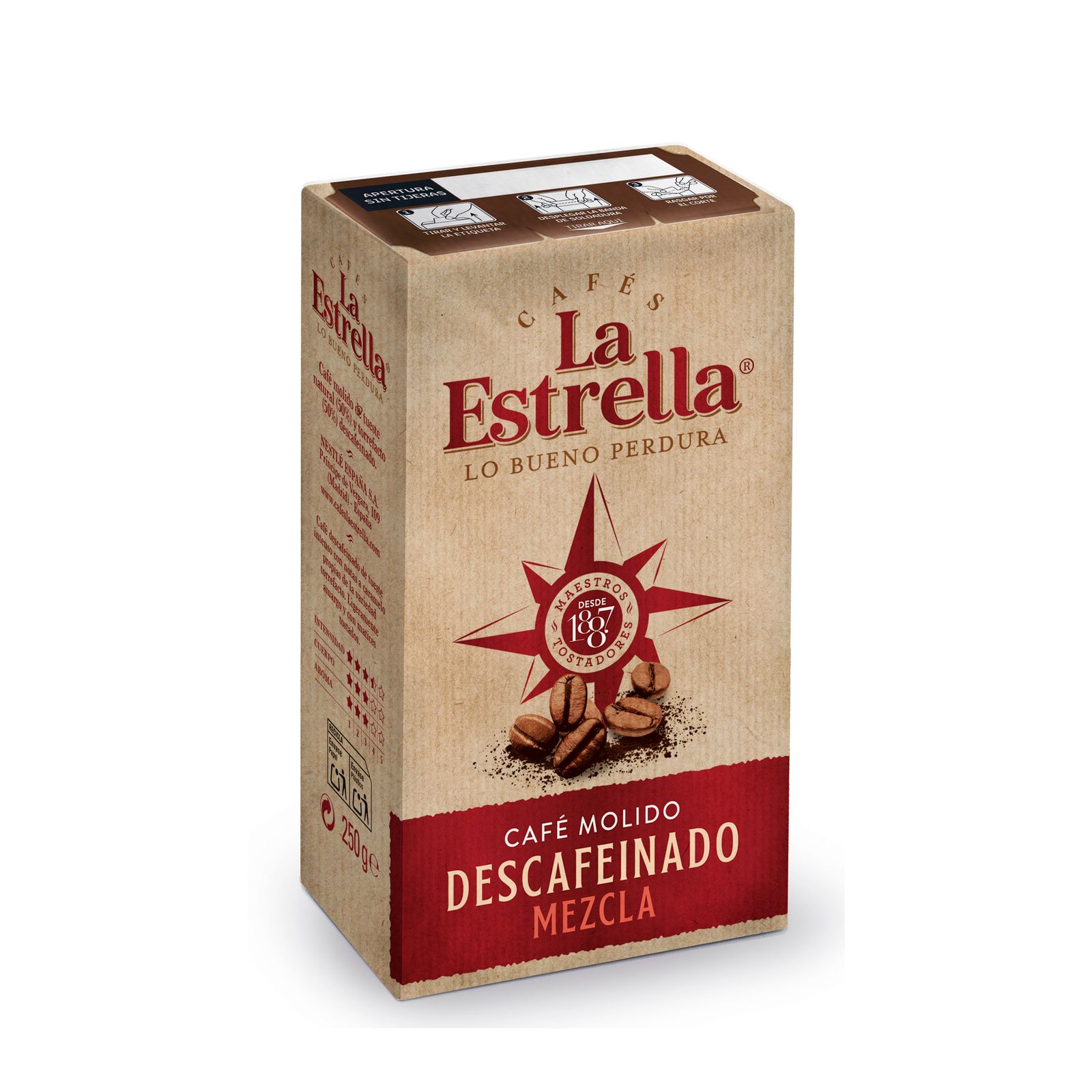 CAFE LA ESTRELLA DESCAF MEZCLA MOLIDO 250G La tienda Online de Unide