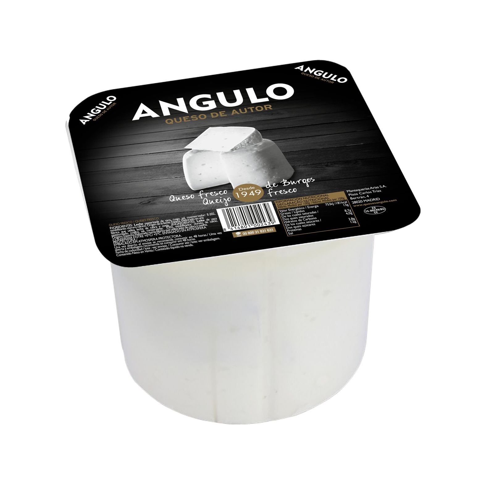 QUESO ANGULO BURGOS FRESCO | La tienda Online de Unide
