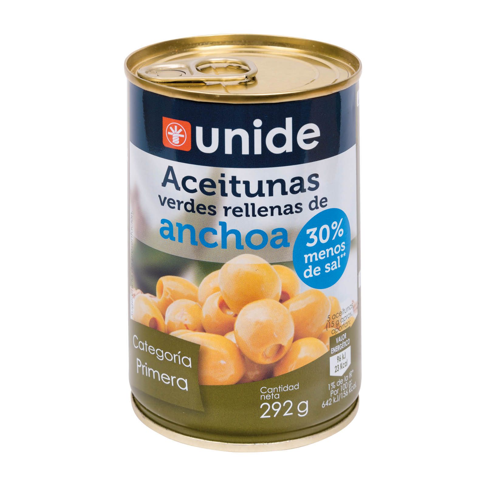 Aceitunas rellenas de anchoa. 130 g